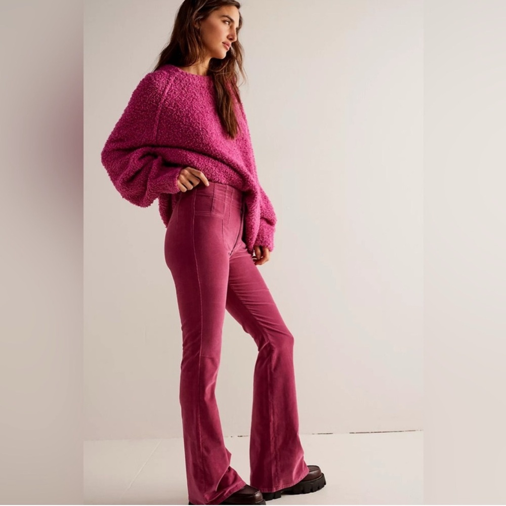 Women's Free People Pink Flared Pants